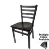 SL2160SV Silvervein Ladderback Metal Frame Chair