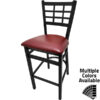 SL2163 1 Windowpane Metal Frame Barstool