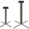 Chrome Plated Stamped Steel Cross Table Bases