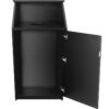 M8510 BLK Waste Receptacle open