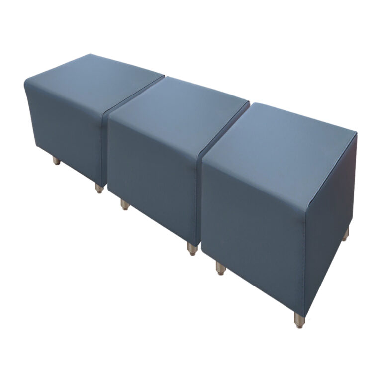 Zearing Vinyl/Upholstered Cube Benches - OakStreetMFG